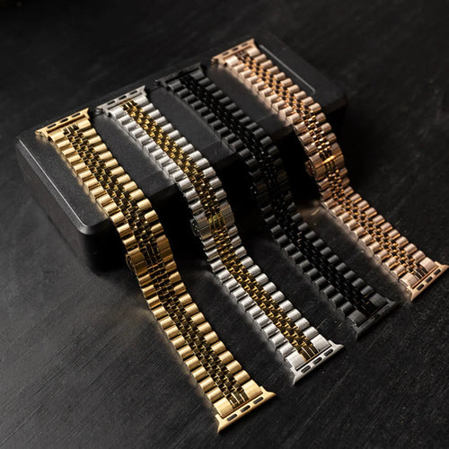 Jubilee Steel Strap, silver/gold, without a watch, 3/4 front view