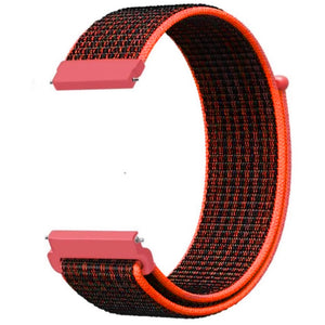 Amazfit Bip 5 Nylonarmband (Schwarz/Orange)