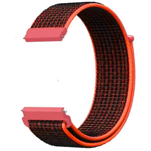 Coros Pace 3 Nylonarmband (Schwarz/Orange)