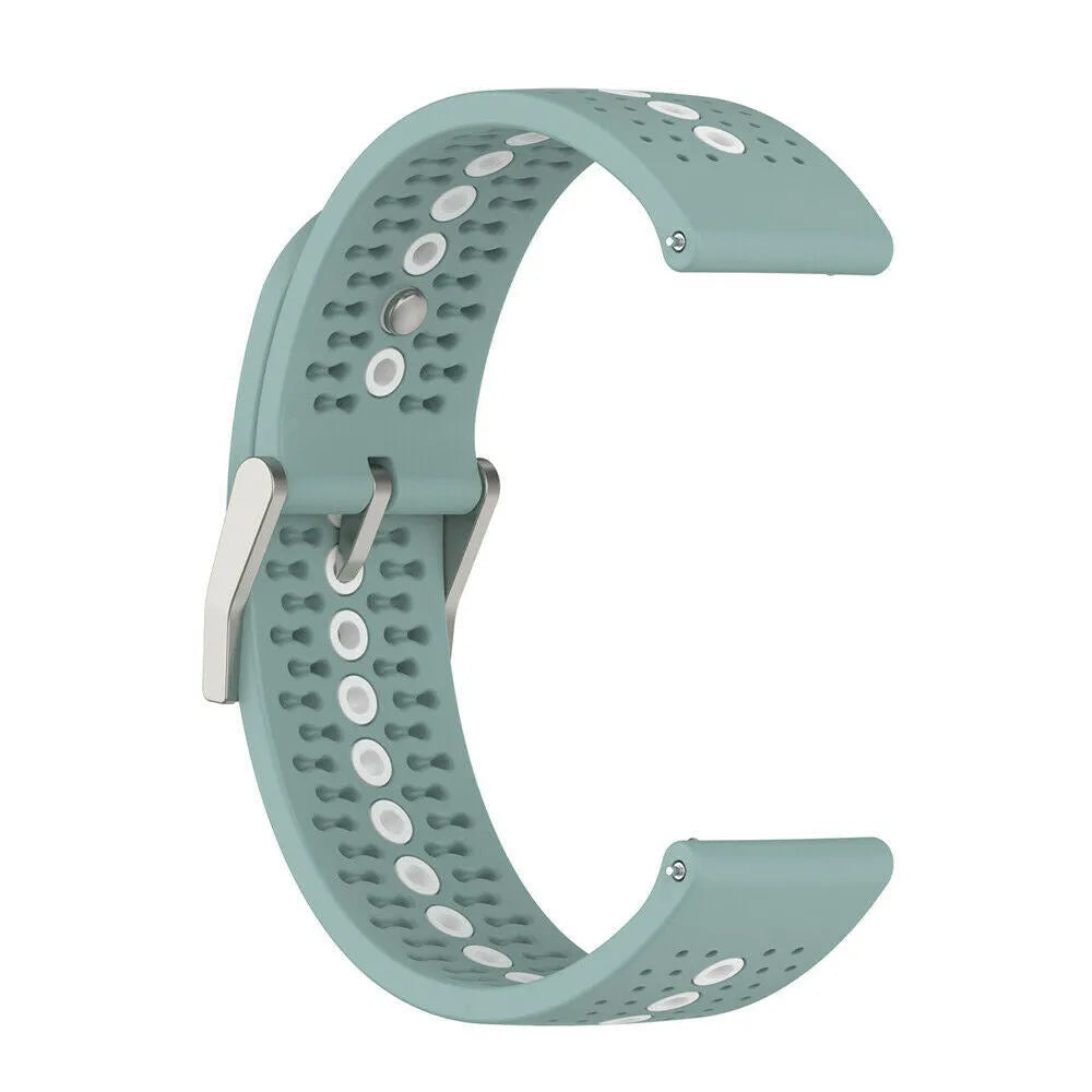 Suunto Run Silikonarmband (grün-grau/Weiß)
