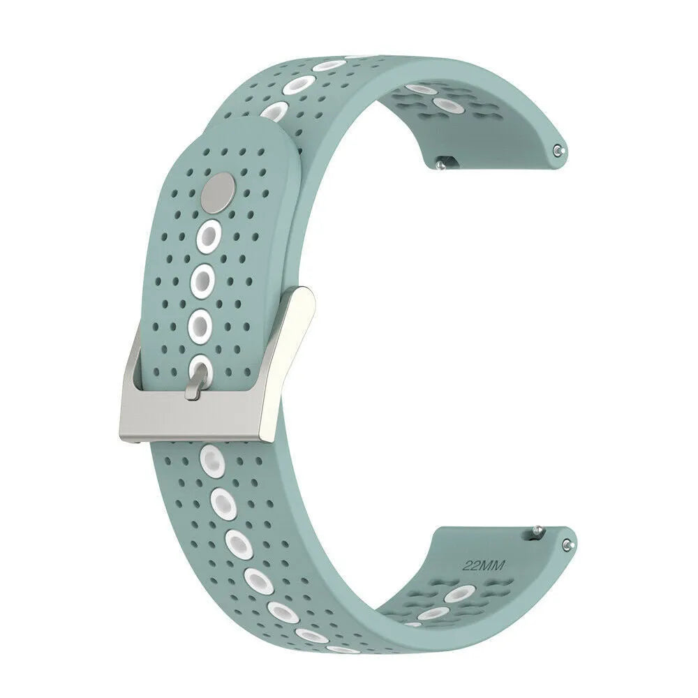 Suunto Run Silikonarmband (grün-grau/Weiß)