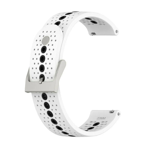 Suunto Run Silikonarmband (Weiß/Schwarz)