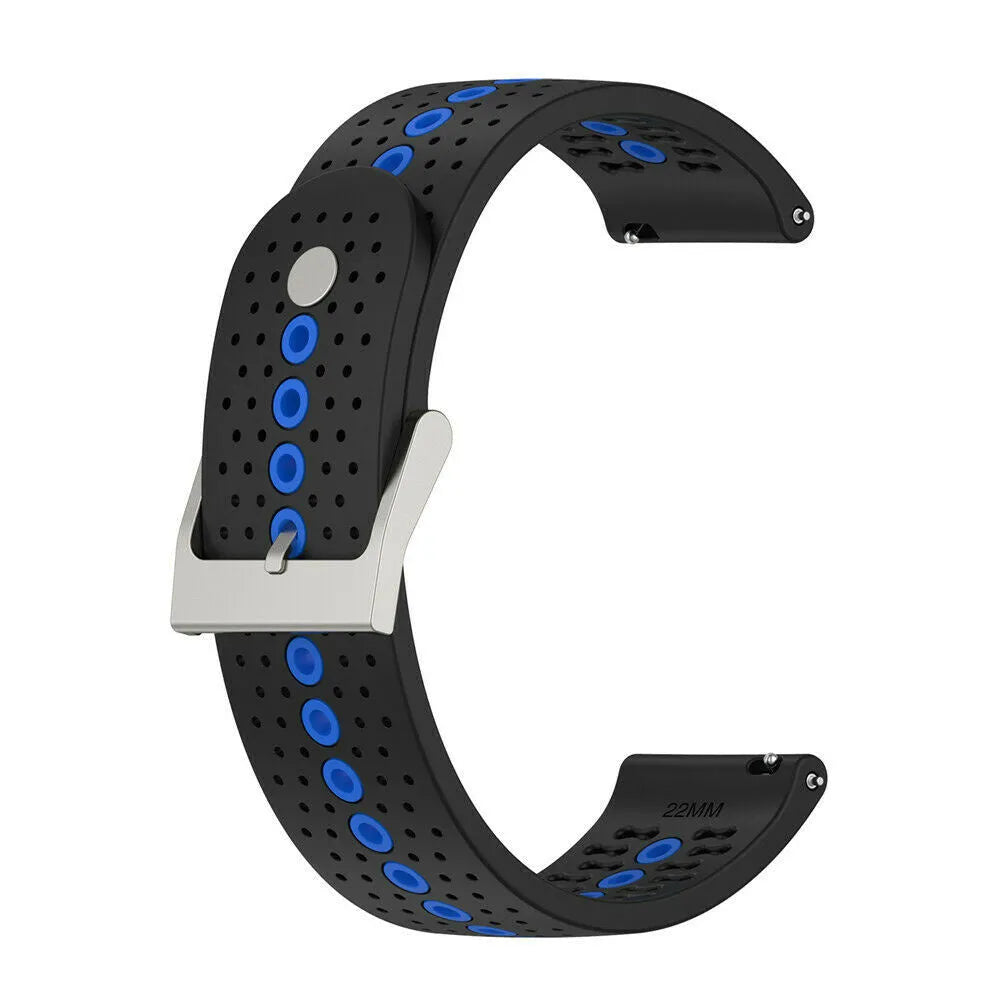 Suunto Run Silikonarmband (schwarz/blau)