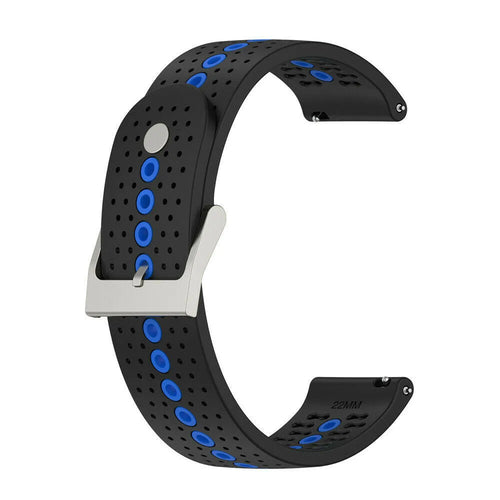 Suunto Vertical 2 Silikonarmband (Schwarz/Blau)