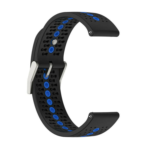 Suunto Vertical 2 Silikonarmband (Schwarz/Blau)