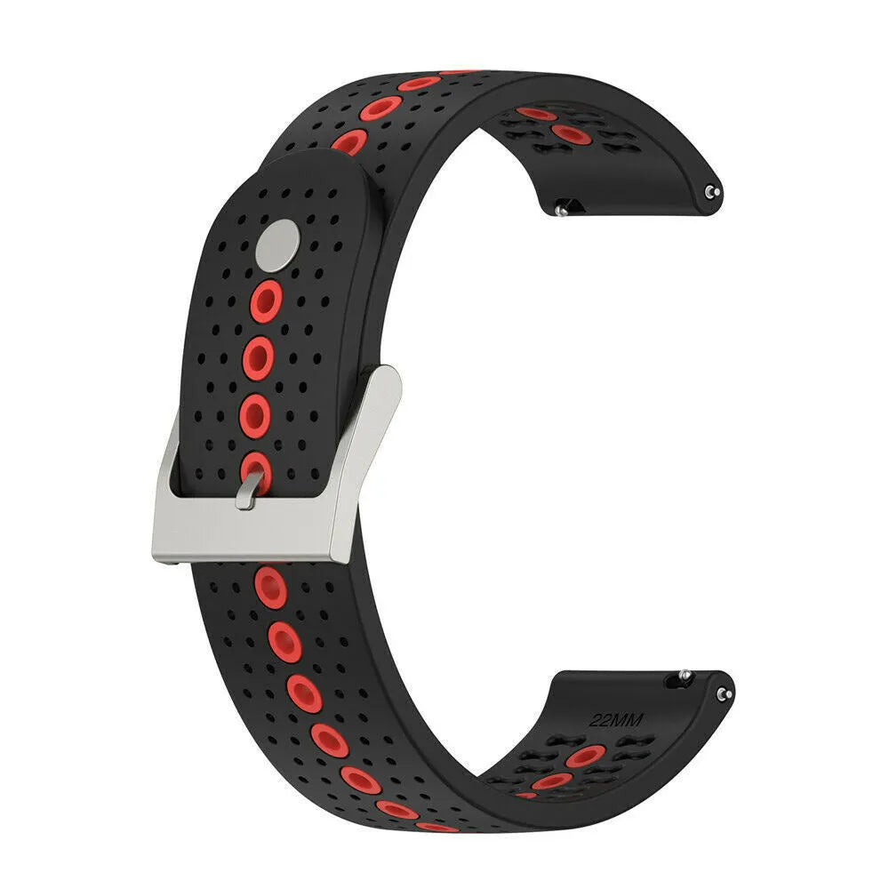 Suunto Run Silikonarmband (schwarz/rot)
