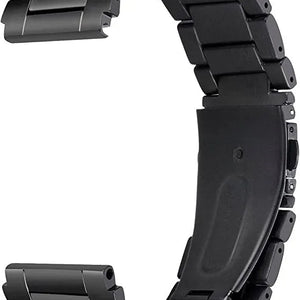 Titanium Strap, black, without a watch, 3/4 front view