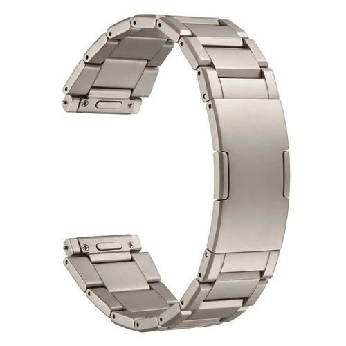 Refined Titanium Strap, without a watch, 3/4 front view