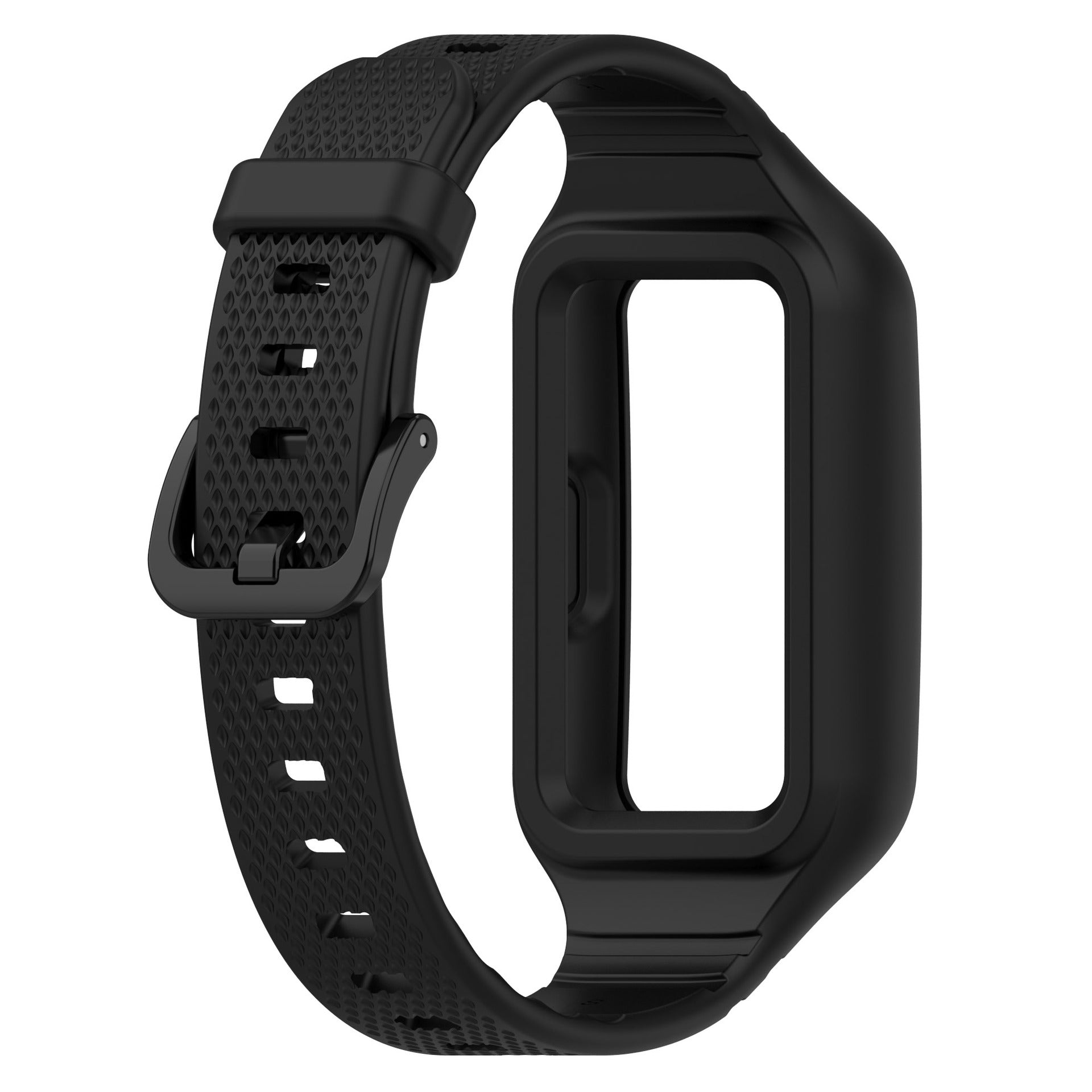 Huawei Band 8 TPU-Armband mit Rahmen (Schwarz)