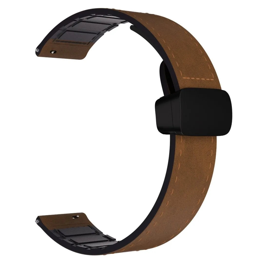 OnePlus Watch 3 Lederarmband mit D-Schnalle (Dunkelbraun)