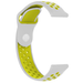 Uhrenarmband 22mm Sport - Schnellverschluss (Grau/Gelb)
