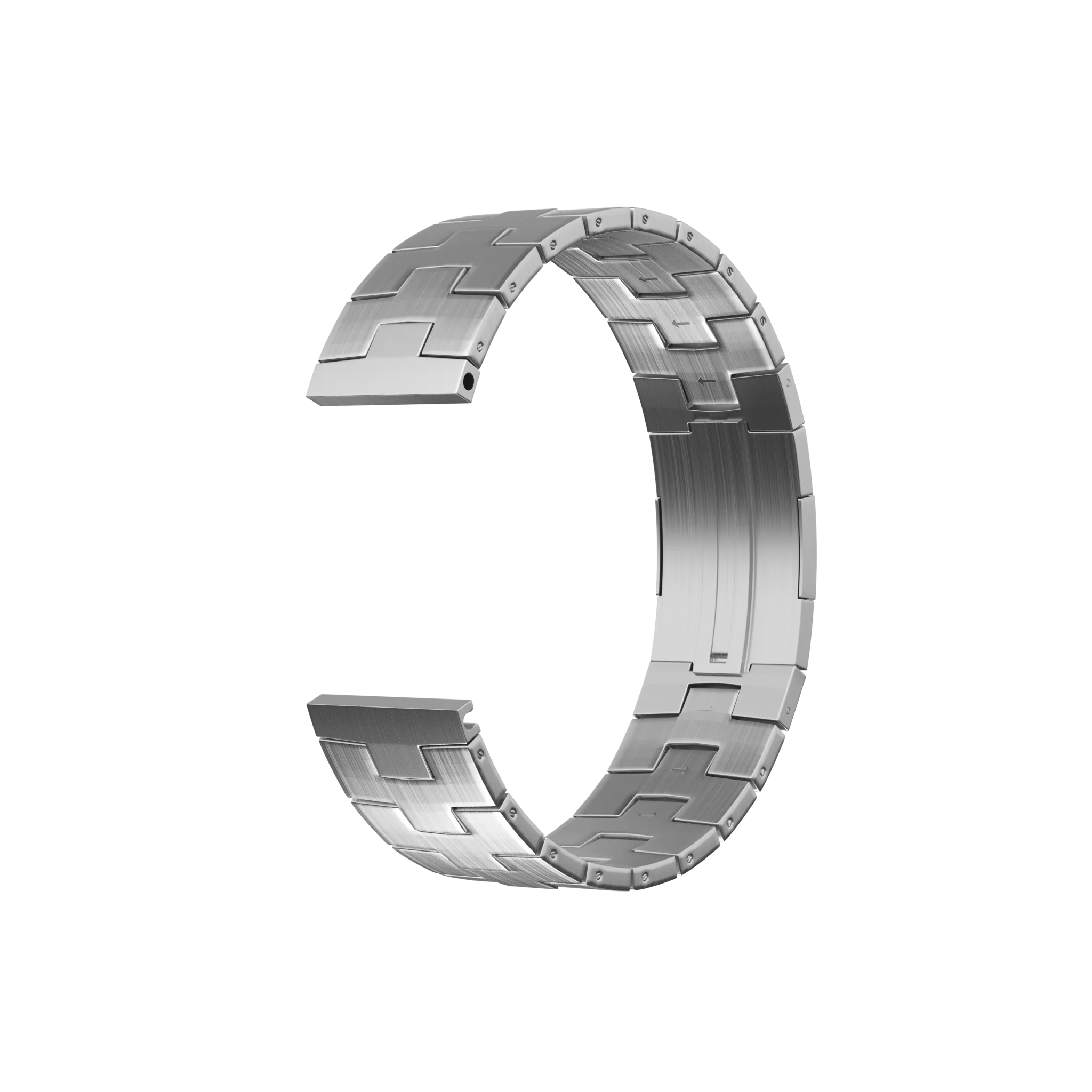 Oppo Watch X2 Gebürstetes Titanarmband (flacher Verschluss) (Silber)
