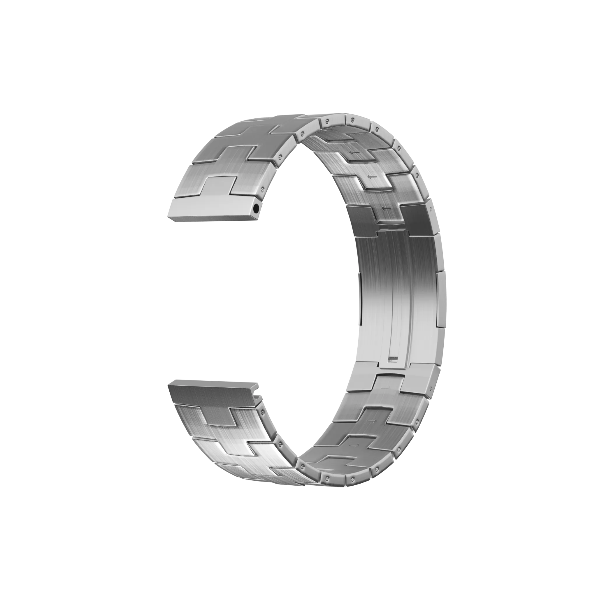 Suunto Core 2 Gebürstetes Titanarmband (Flache Schließe) (Silber)
