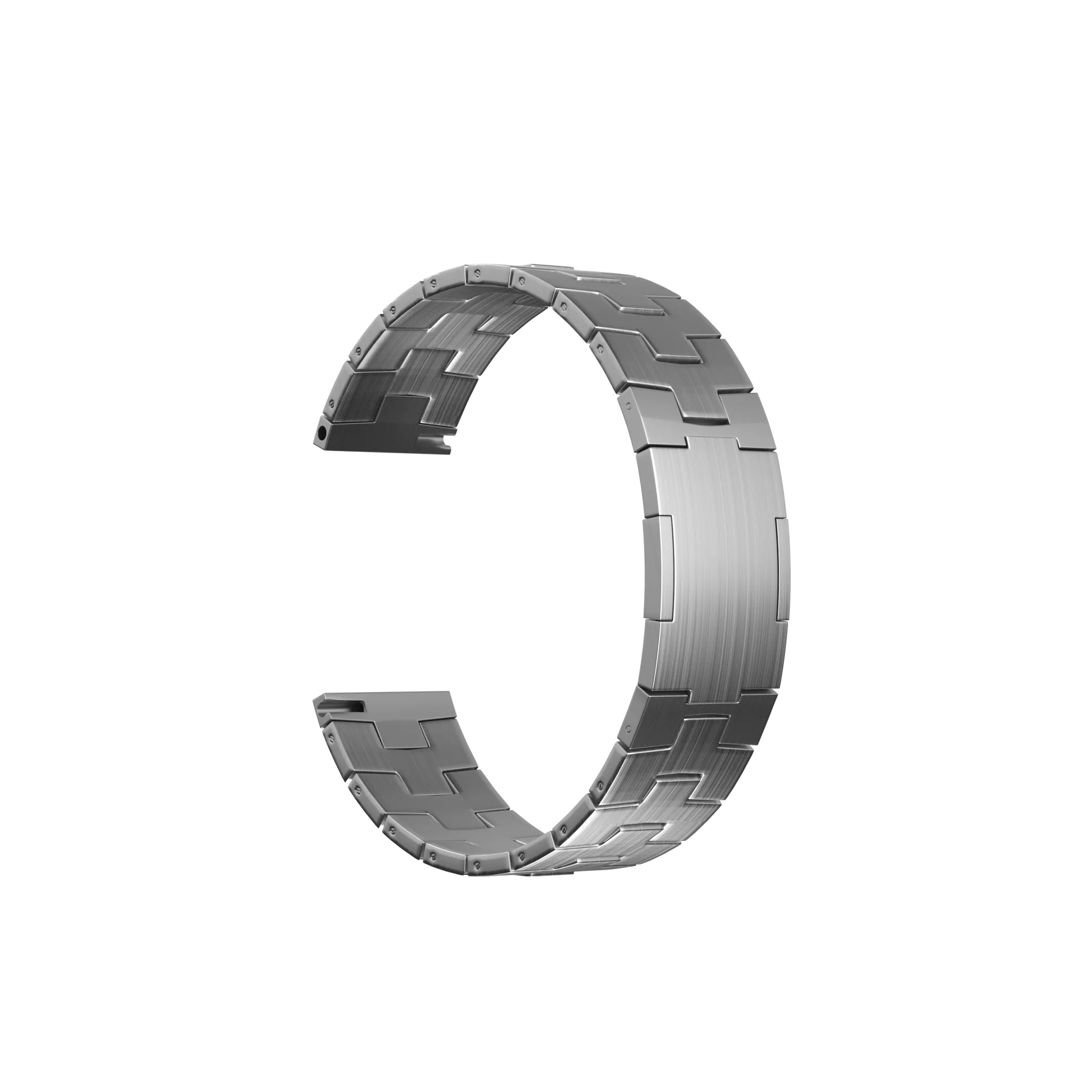 Oppo Watch X2 Gebürstetes Titanarmband (flacher Verschluss) (Silber)