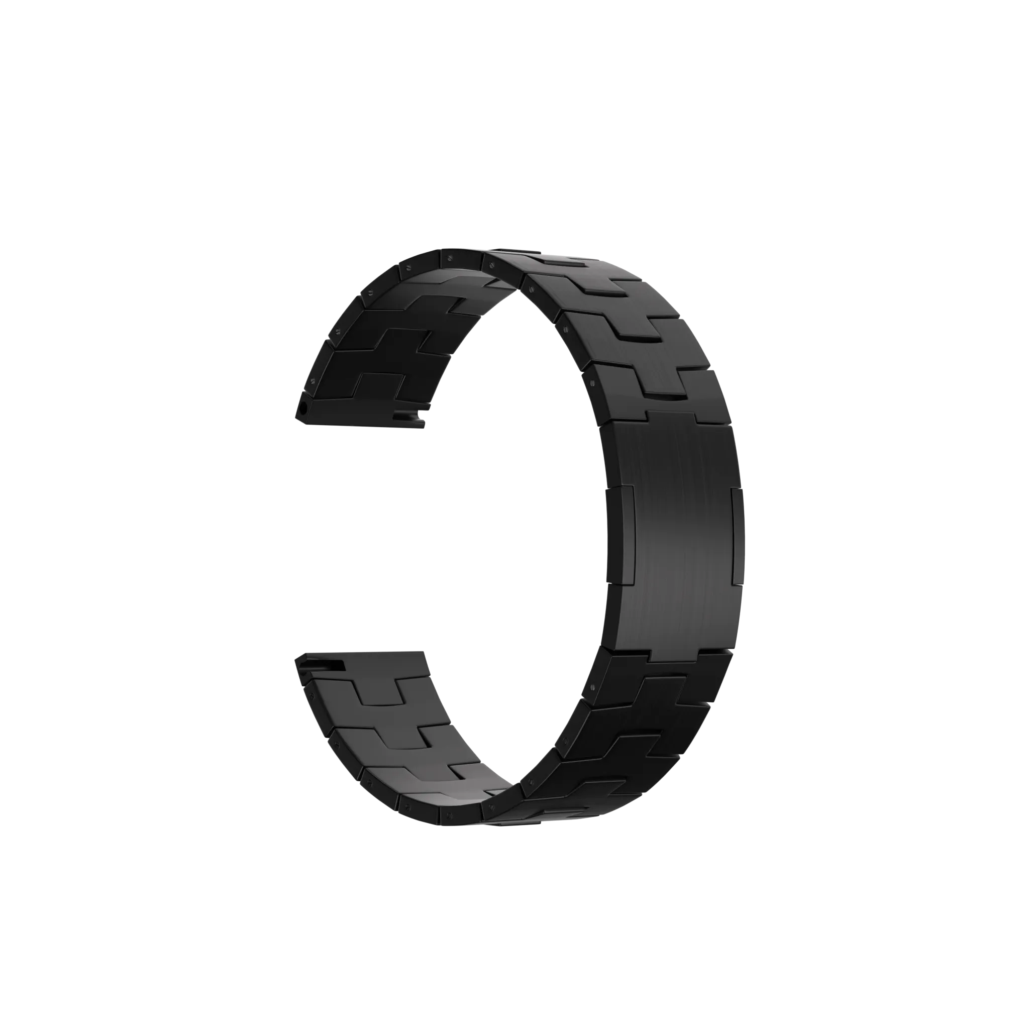 Gard Pro Health Smartwatch 2+ Gebürstetes Titanarmband (Flache Schließe) (Schwarz)