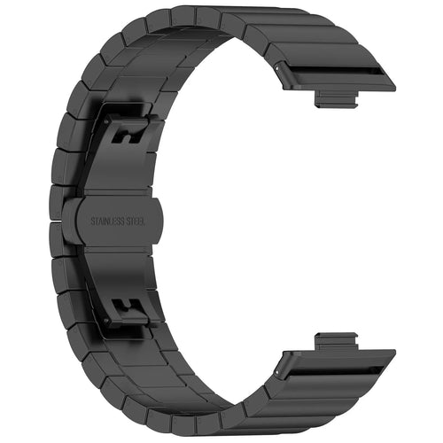 Huawei Watch Fit 4 Pro Luxury Metal Strap (Black)