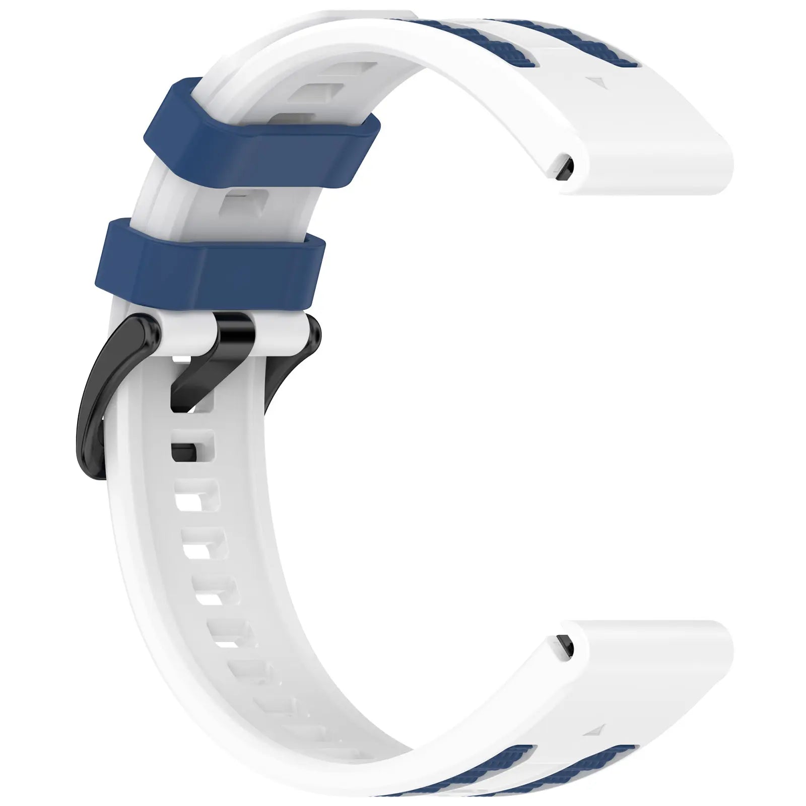 Garmin Fenix E Sport Grain Strap (White/Blue)
