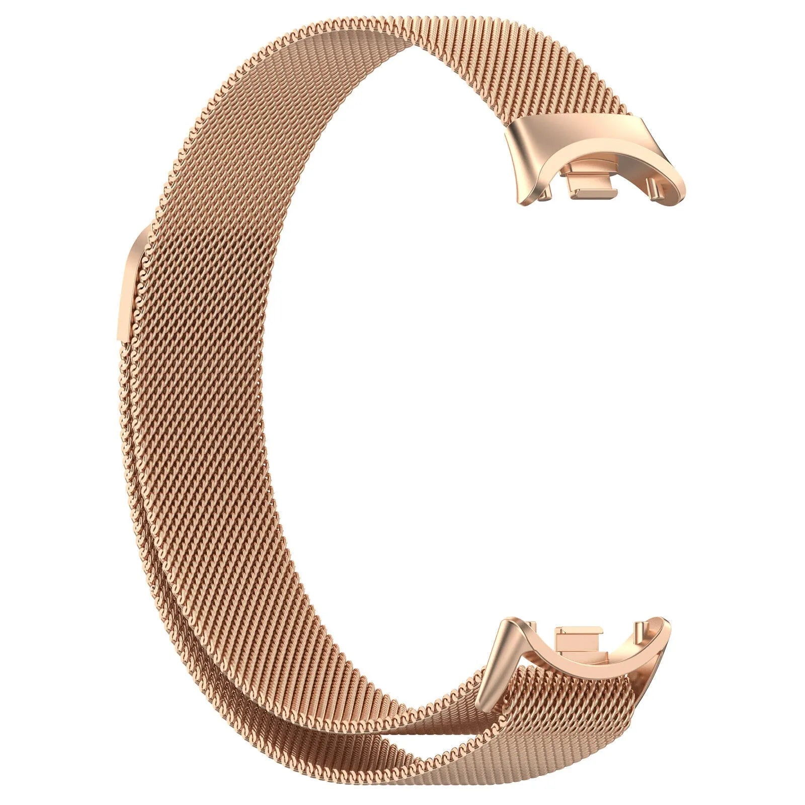 Milanese Strap, rose gold, without a watch, 3/4 front view