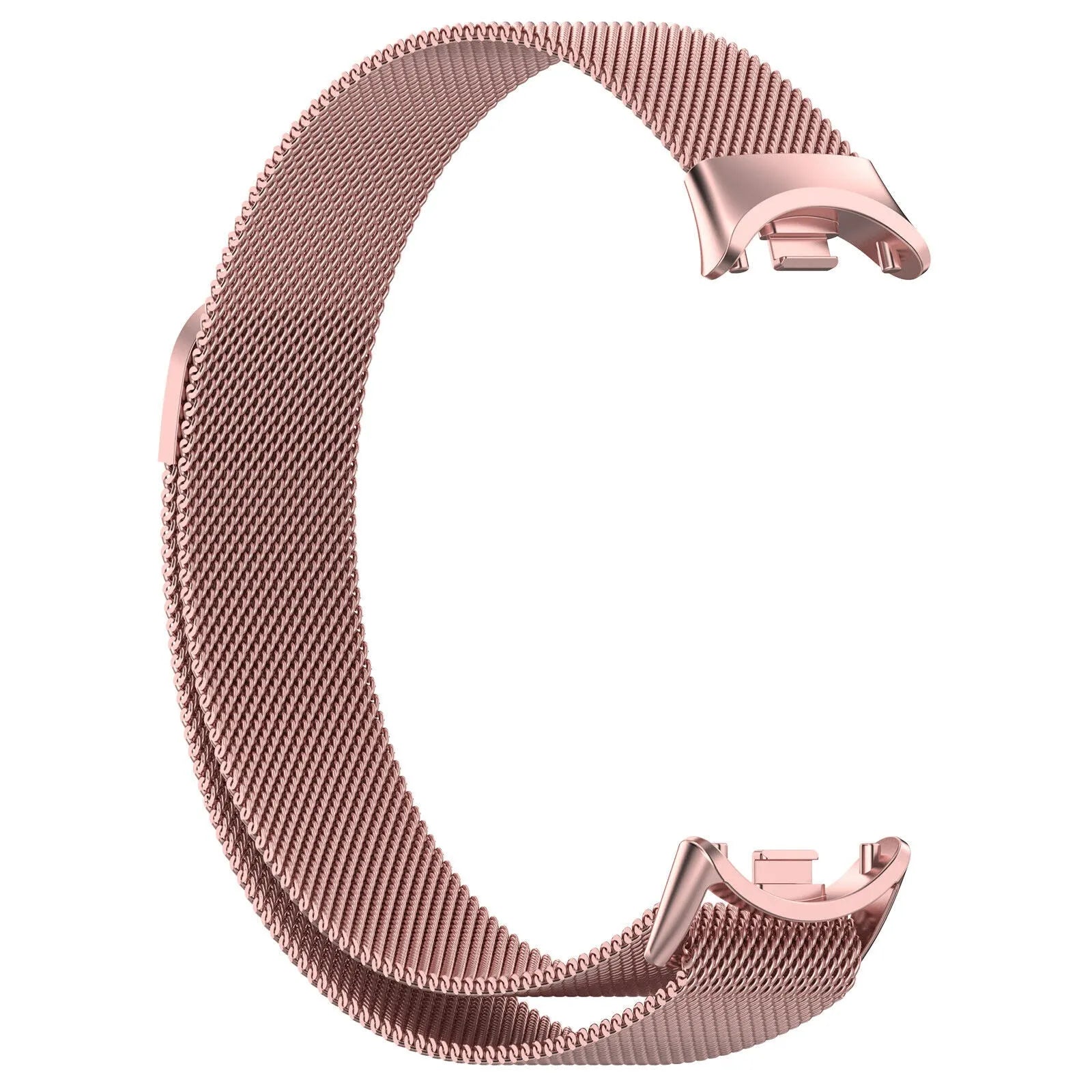 Milanese Strap, pink, without a watch, 3/4 front view