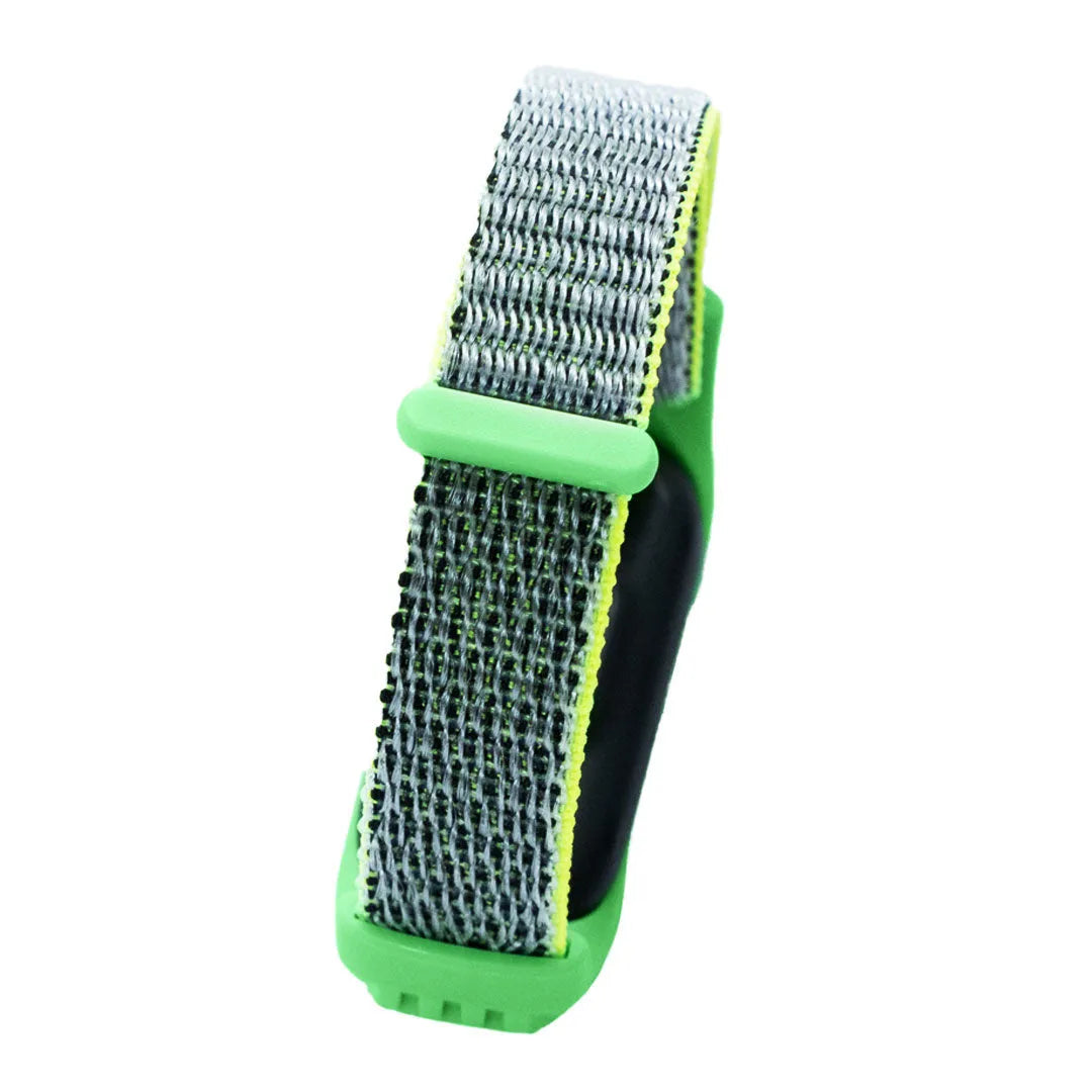 Nylon Strap, yellow/green, without a watch, 3/4 front view