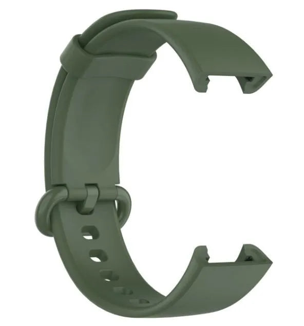 Silicone Strap, dark green, without a watch, 3/4 front view