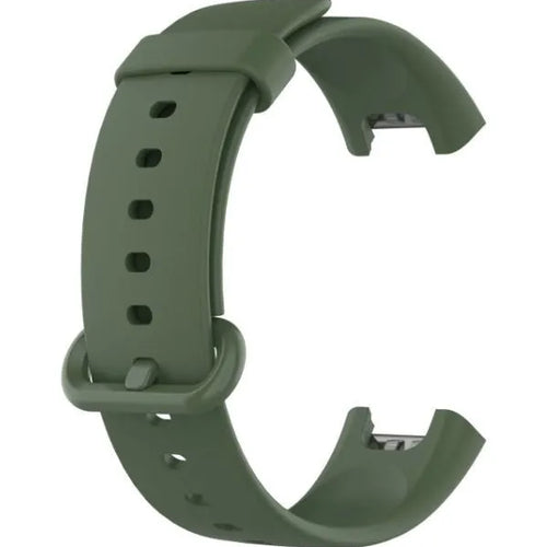 Silicone Strap, dark green, without a watch, 3/4 front view