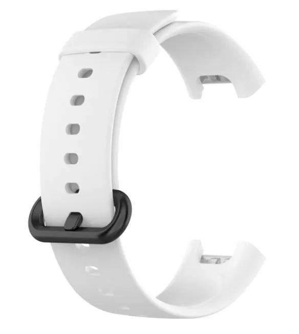 Silicone Strap, white, without a watch, 3/4 front view