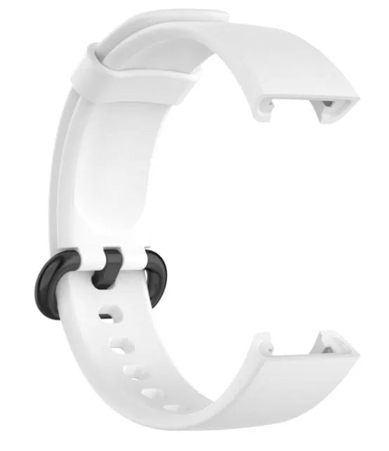 Silicone Strap, white, without a watch, 3/4 front view