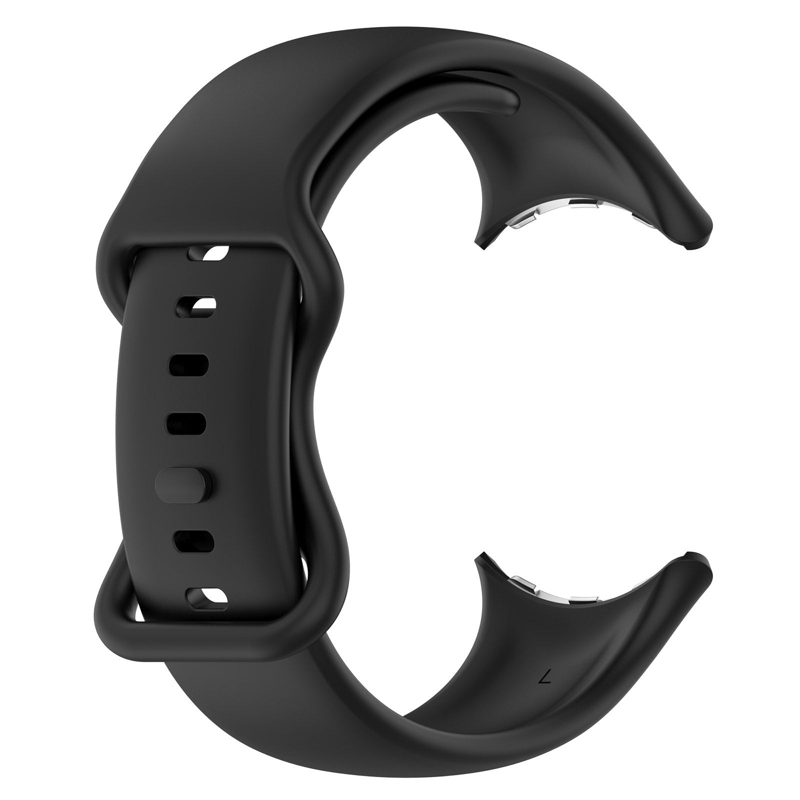 Google Pixel Watch 4 - 41mm Klassisches Silikonarmband (Schwarz)