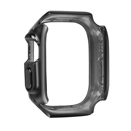 Bandz Apple Watch Ultra - 49mm galvanisiertes TPU-Gehäuse (Schwarz)