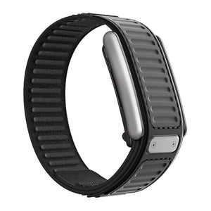 Nylon Hybrid Strap, black, without a watch, 3/4 rear view