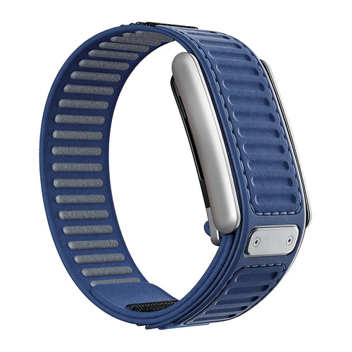 Nylon Hybrid Strap, blue, without a watch, 3/4 rear view