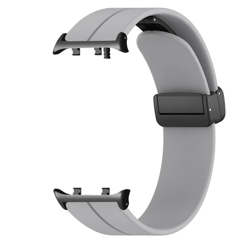 D-Buckle Silicone Strap, without a watch, 3/4 rear view