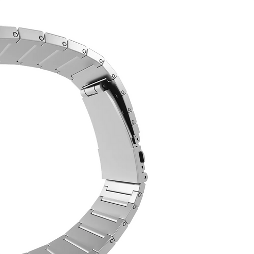 Metal Premium Titanium Strap, silver, without a watch, 3/4 rear view