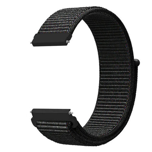 Nylon Strap, black, without a watch, 3/4 rear view