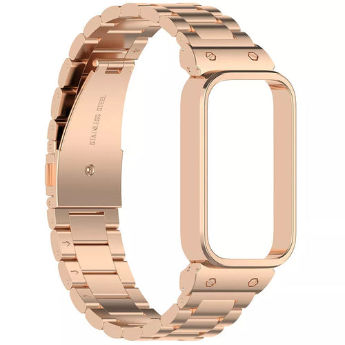 Xiaomi Smart Band 9 Active Stahlarmband (Rosé Gold)