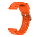 Universal 24mm Gewebtes Silikonarmband (Orange)