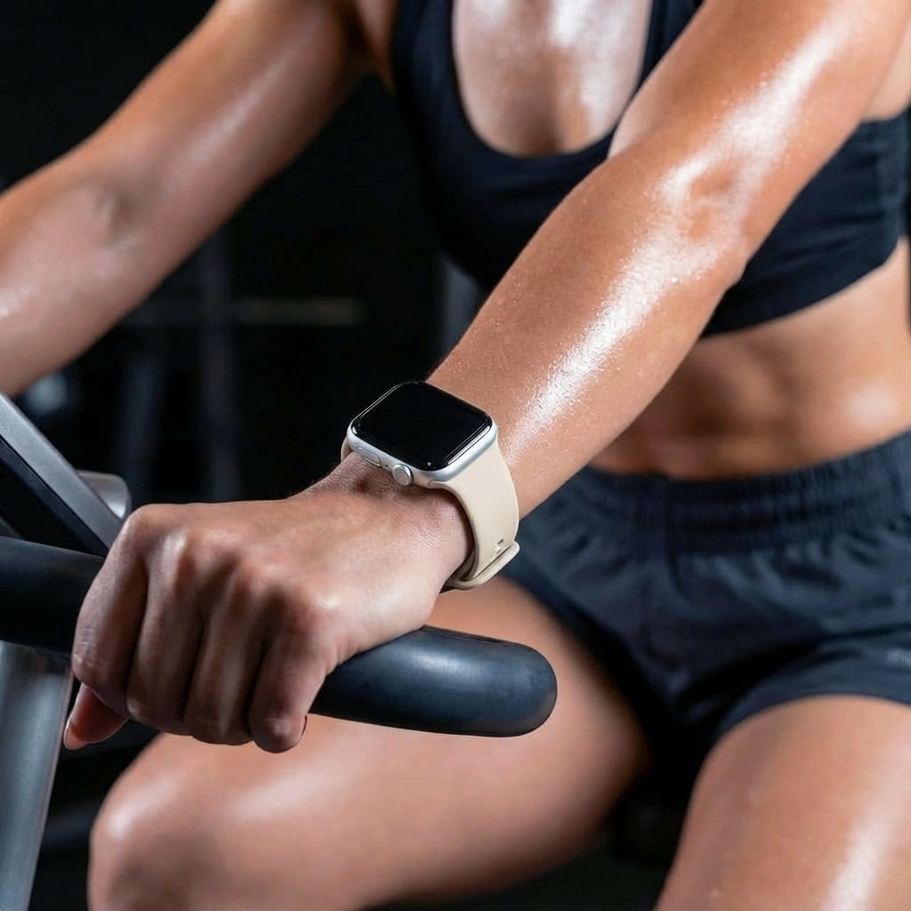 Bandz Apple Watch Dual Snap Silicone Strap (Starlight)