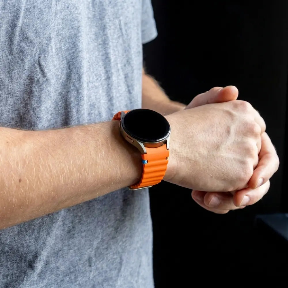 Bandz Samsung Galaxy Watch 7 - 44mm Wave-Armband 'Easy Fit' (Orange)