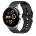 Google Pixel Watch 4 - 45mm Wave Silikonarmband (Schwarz)