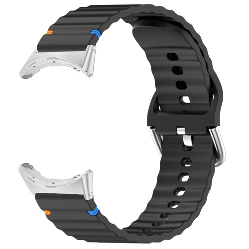 Google Pixel Watch 4 - 45mm Wave Silicone Strap (Black)