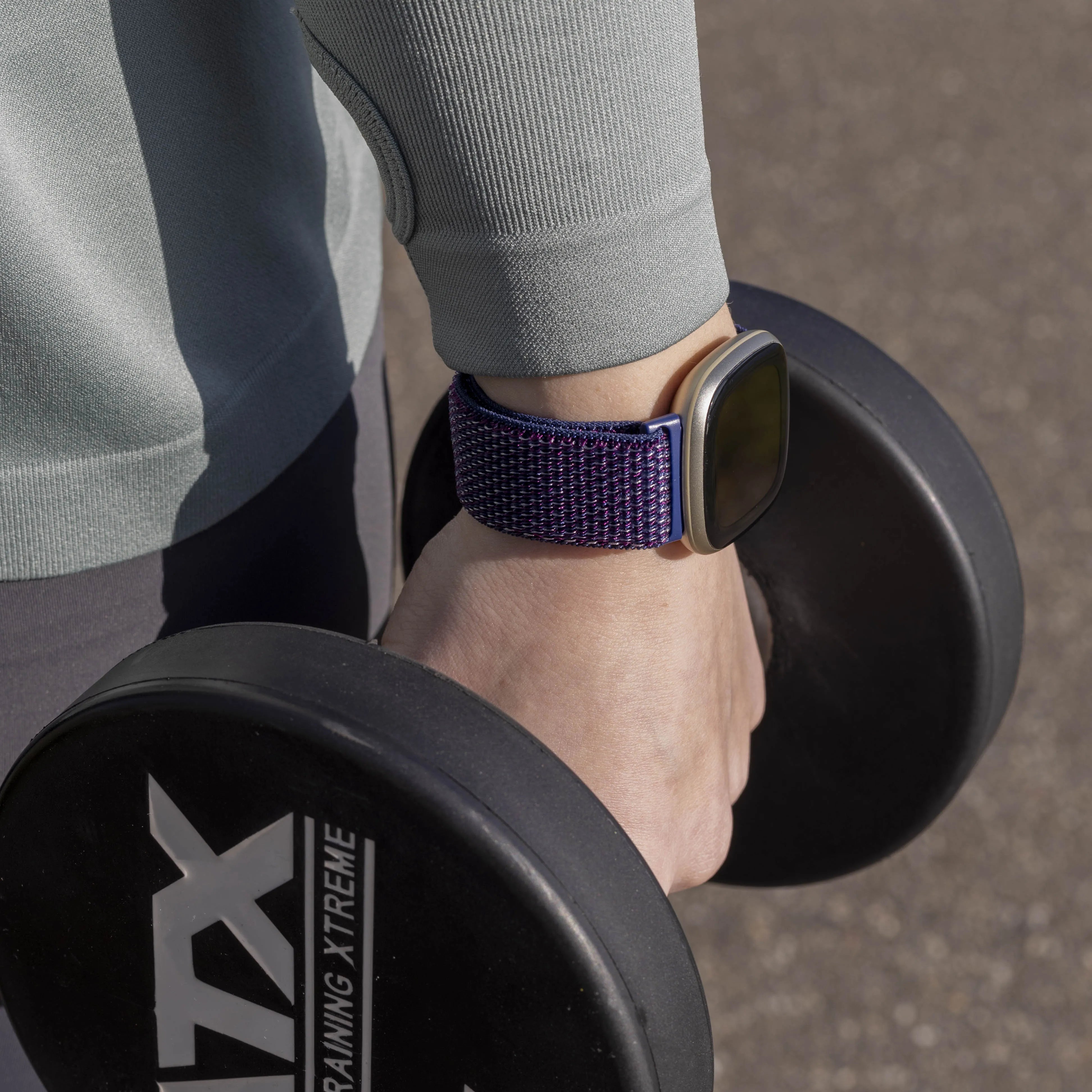 Fitbit Sense Nylonarmband (Indigoblau)