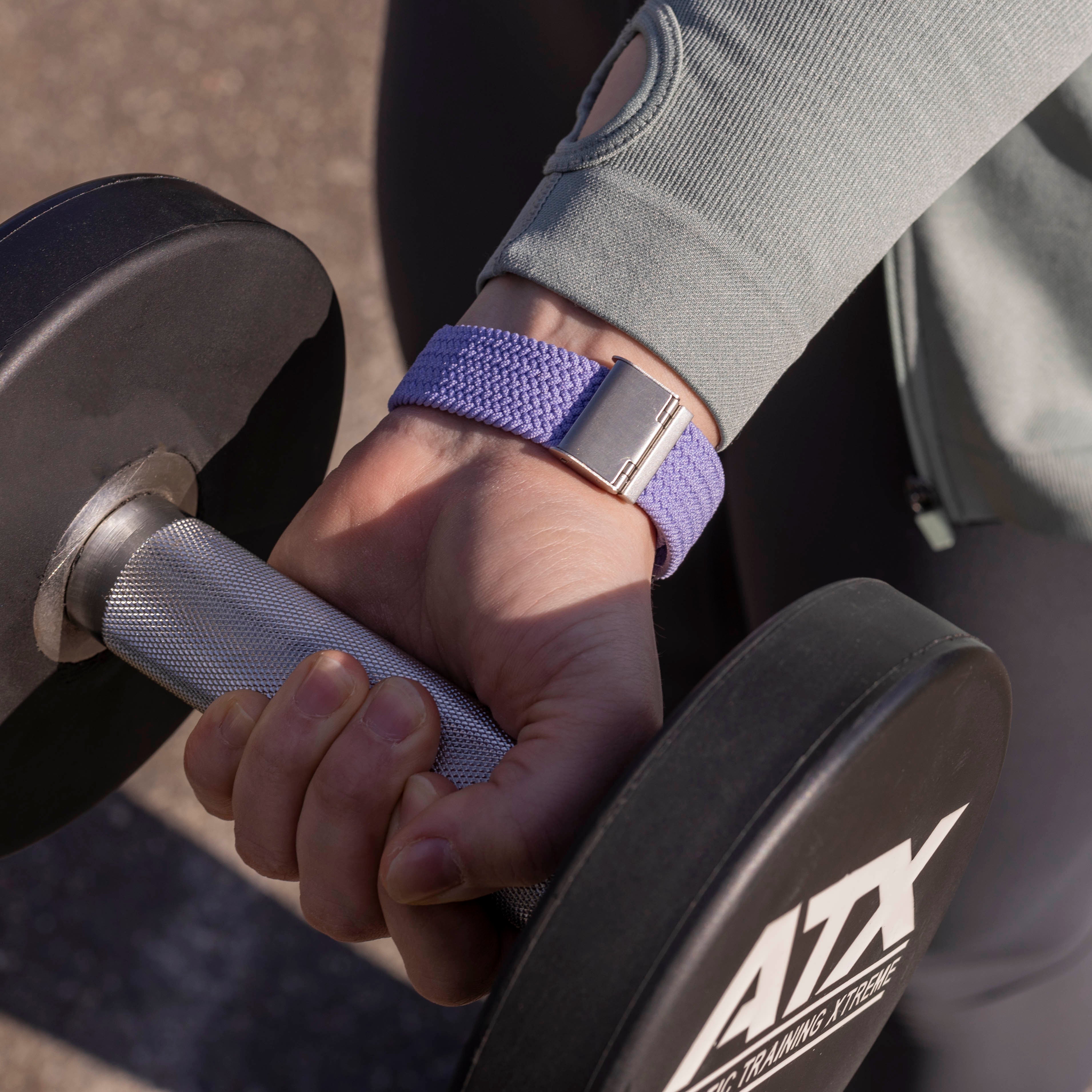 Fitbit Versa 3 verstellbares geflochtenes Armband (Lila)