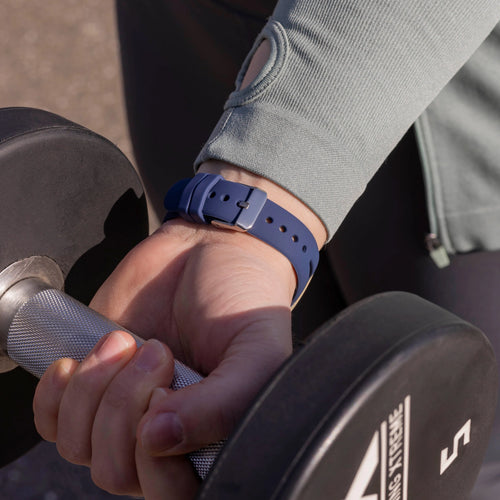 Fitbit Sense 2 Luxus Silikonarmband (Dunkelblau)