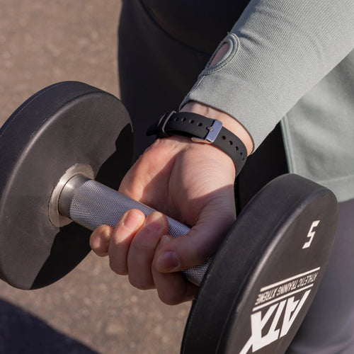 Fitbit Versa 4 Luxus-Silikonarmband (Schwarz)