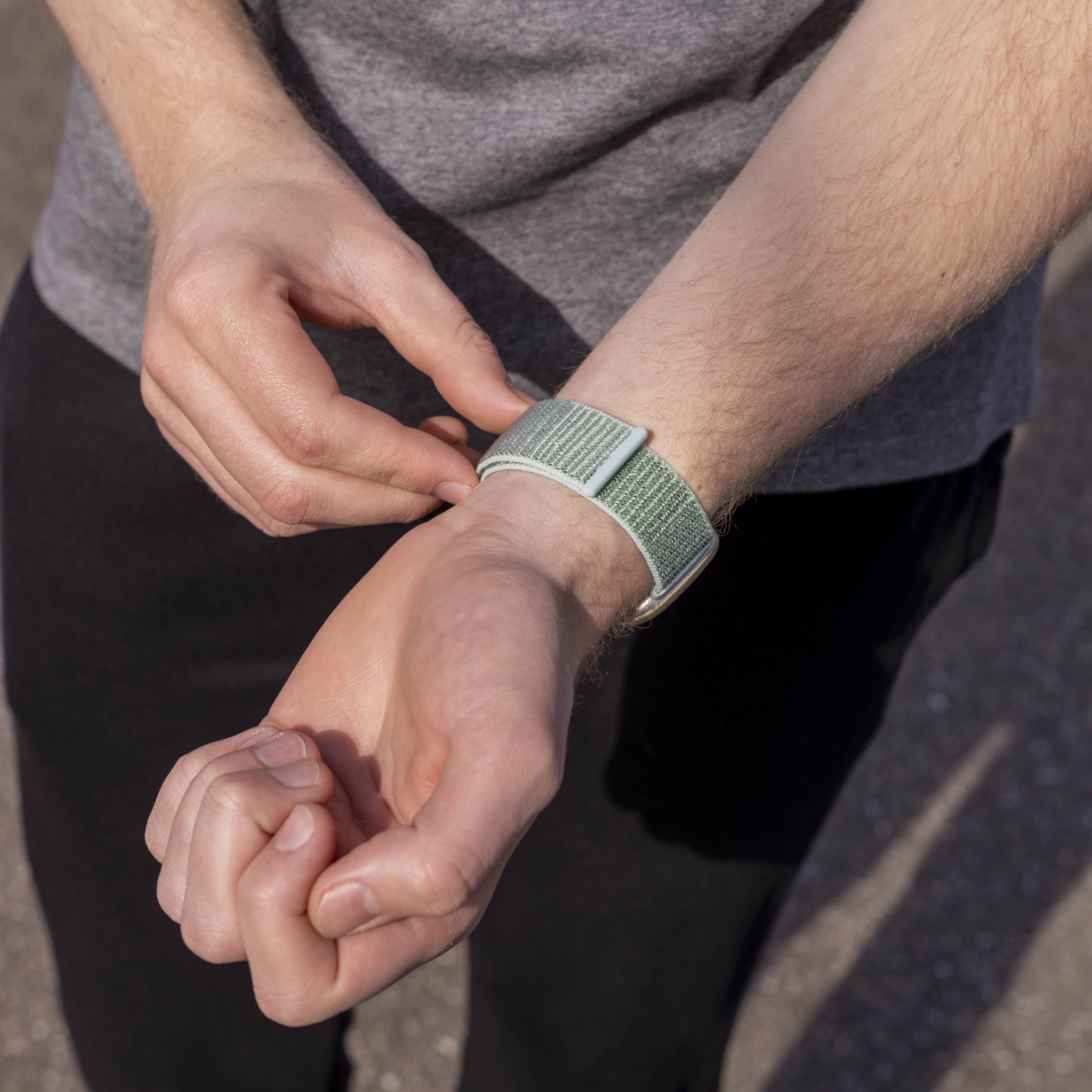 Fitbit Versa 3 Nylonarmband (Mintgrün)