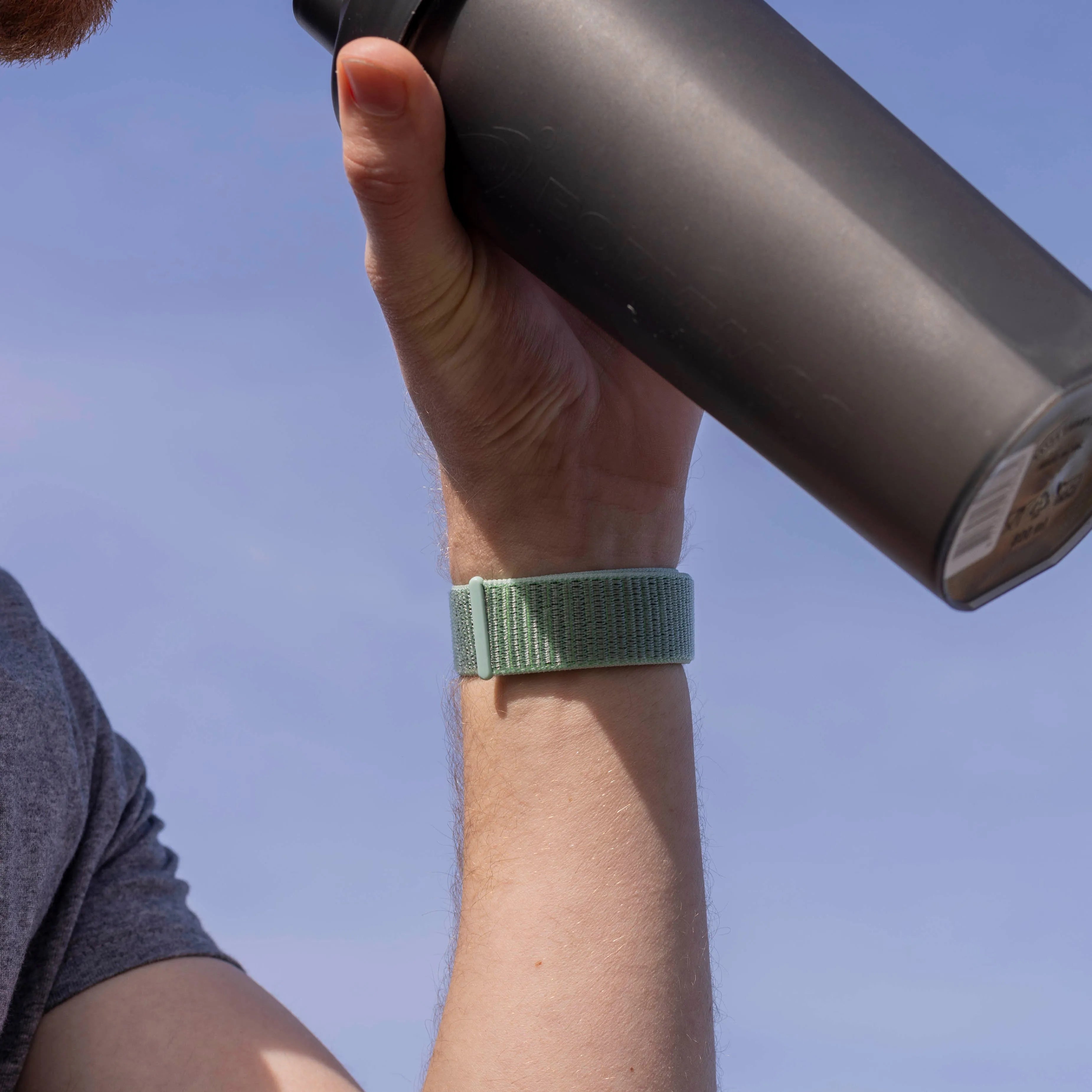 Fitbit Sense Nylonarmband (Mintgrün)
