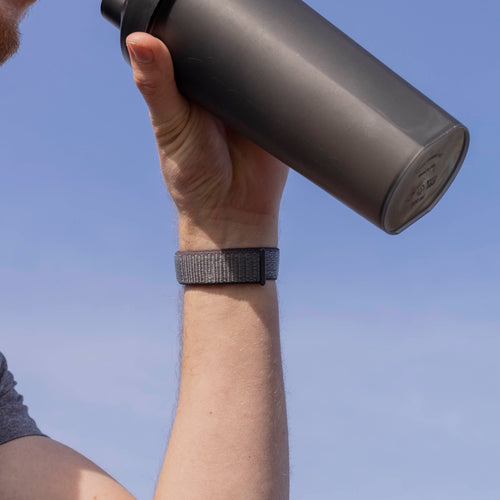 Fitbit Sense Nylonarmband (Grau-grün)