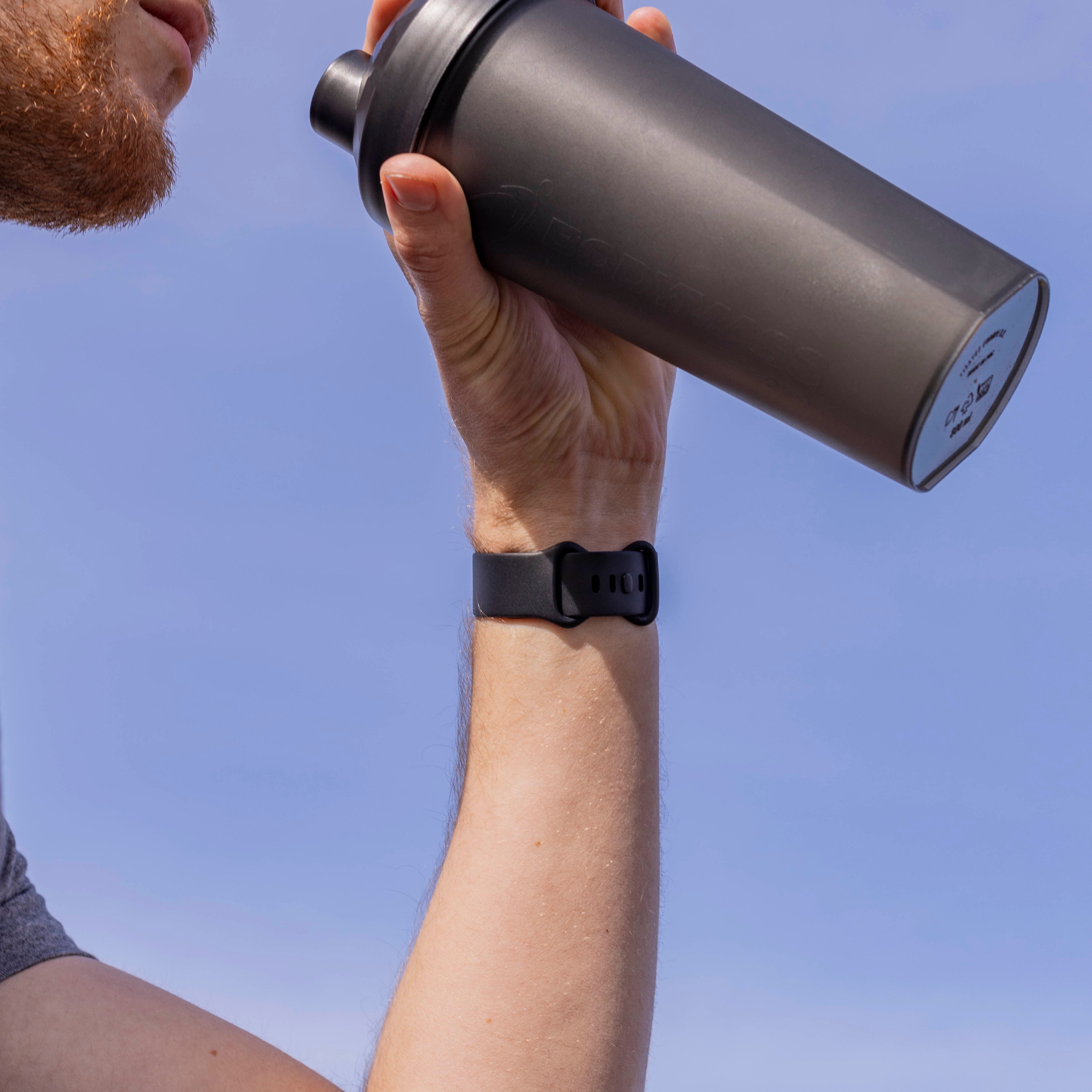 Fitbit Sense Silikonarmband Classic (Schwarz)