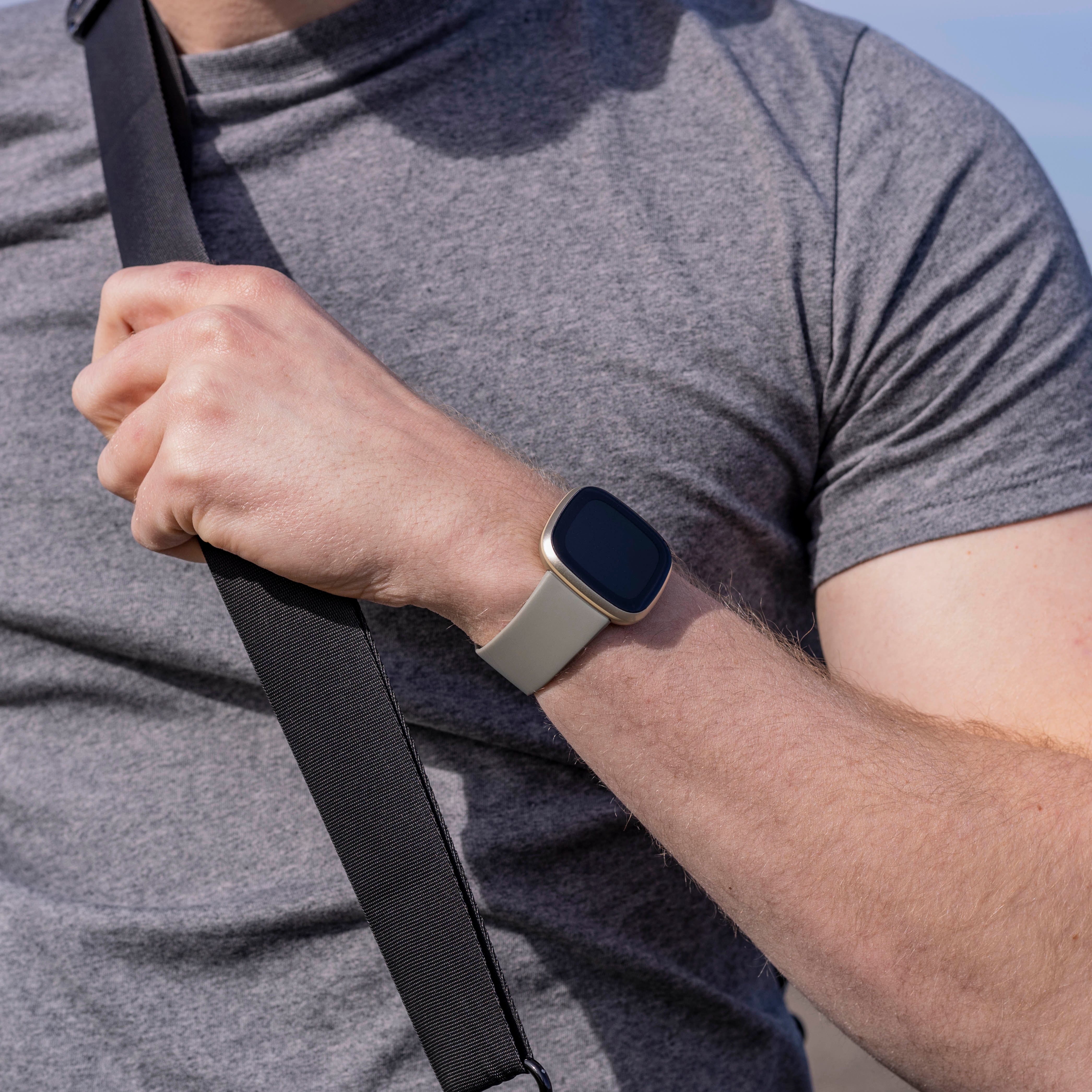 Fitbit Versa 3 Silikonarmband Classic (Grau)